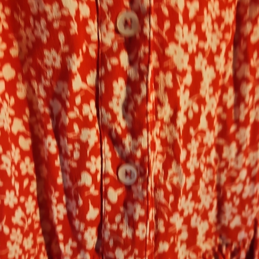 J. Crew Vibrant Red Floral Maxi Skirt - Picture 3 of 6